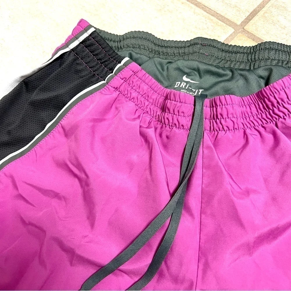 NIKE Pink Running Shorts Womens Small Dri-Fit Lined Elastic Waist Stretchy women